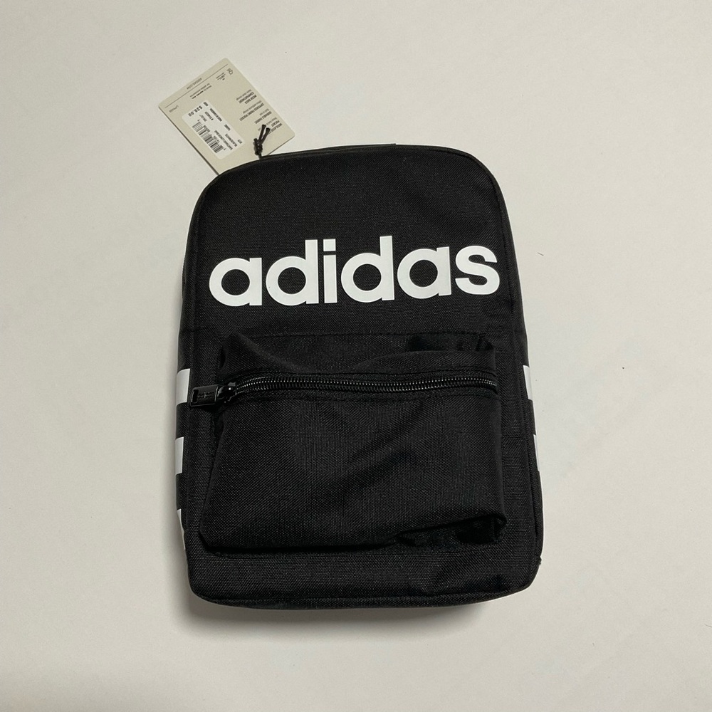 Adidas Santiago Insulated Lunch Bag, Back/White